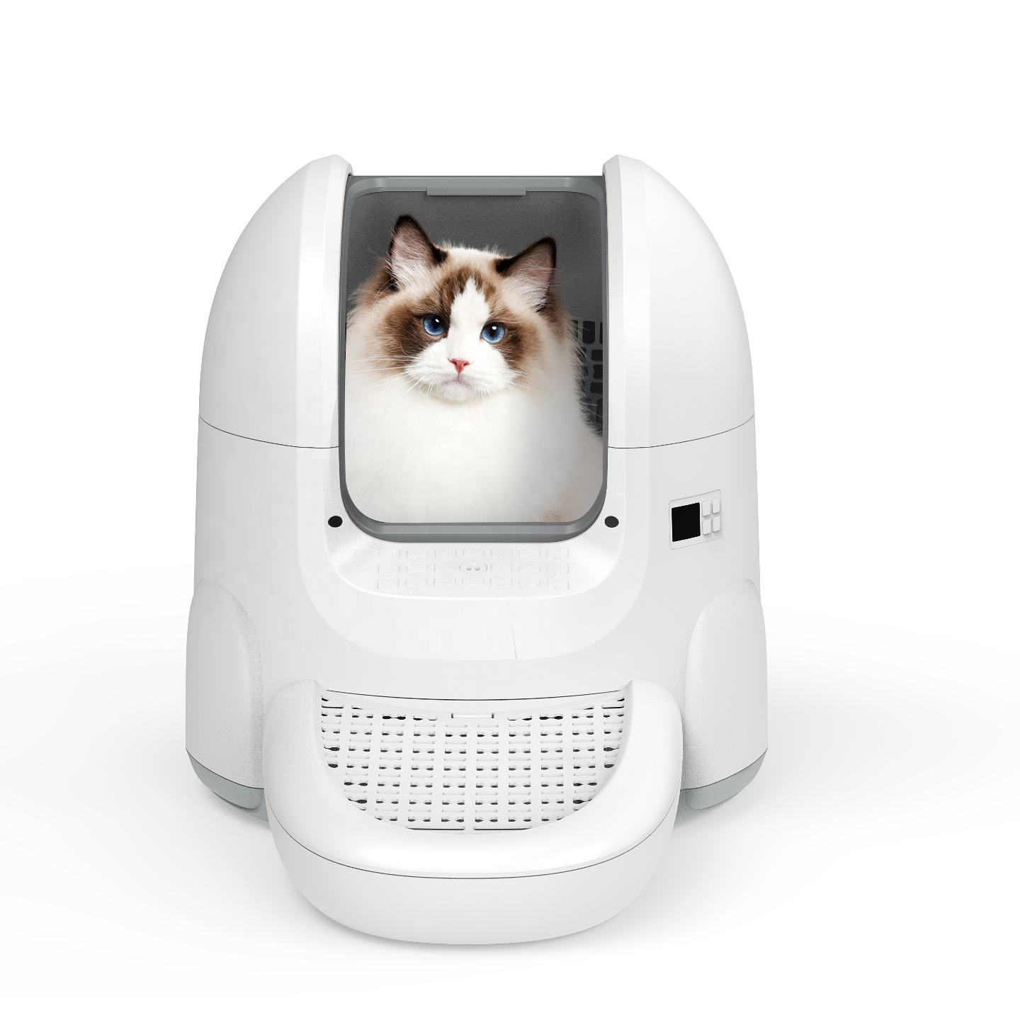 Custom ODM Smart Automatic Cat Litter Box Plastic Smart Self Cleaning Cat Litter Basin Custom ODM Smart Automatic Cat Litter Box Plastic Smart Self Cleaning Cat Litter Basin