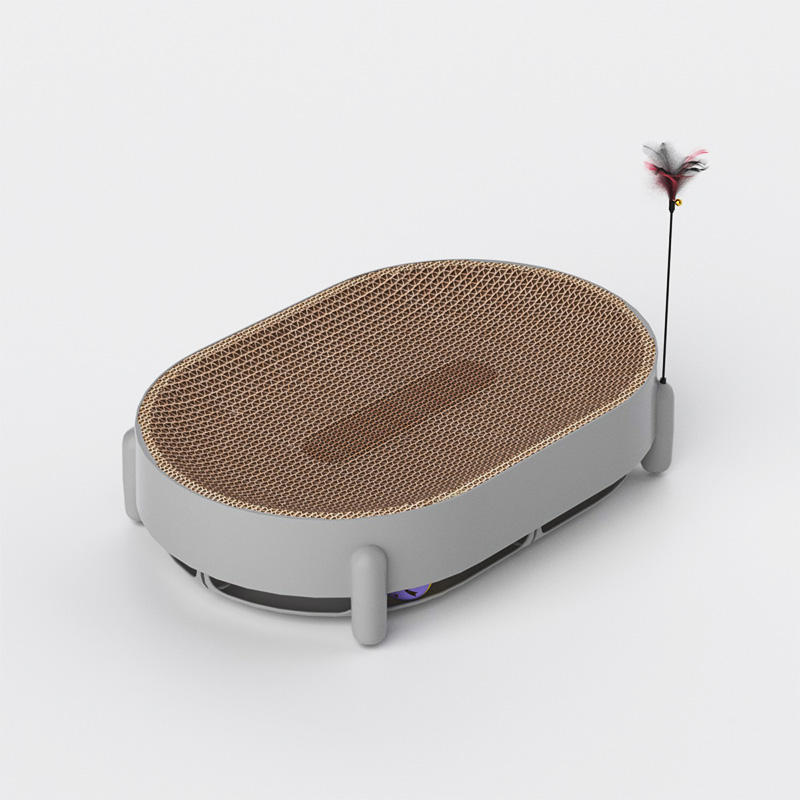 Muti-function Cat Scratcher Cardboard Oval design Design Durable Cat Scratching Pad Muti-function Cat Scratcher Cardboard Oval design Design Durable Cat Scratching Pad