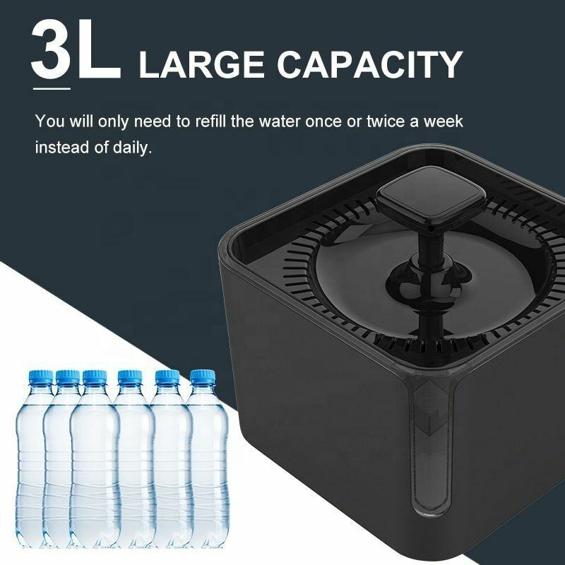 3L Automatic Pet Cat Dog Feeder Drinking Fountain 3L Automatic Pet Cat Dog Feeder Drinking Fountain