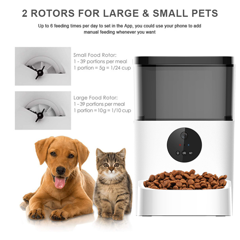 Portable Smart Life App 4L Pet Bowls Video Camera Voice Interaction Automatic Pet Feeder Portable Smart Life App 4L Pet Bowls Video Camera Voice Interaction Automatic Pet Feeder