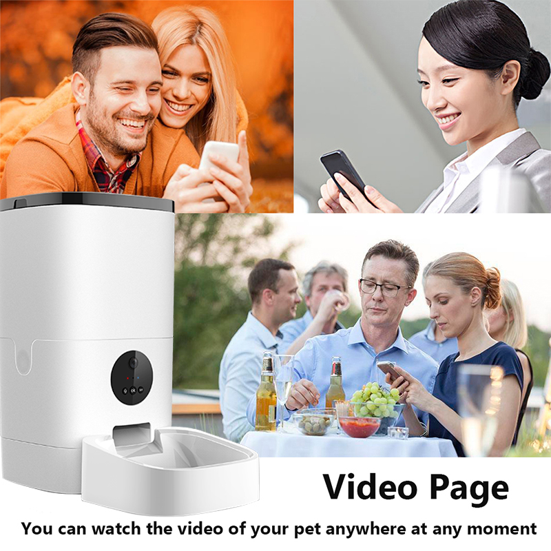 Portable Smart Life App 4L Pet Bowls Video Camera Voice Interaction Automatic Pet Feeder Portable Smart Life App 4L Pet Bowls Video Camera Voice Interaction Automatic Pet Feeder