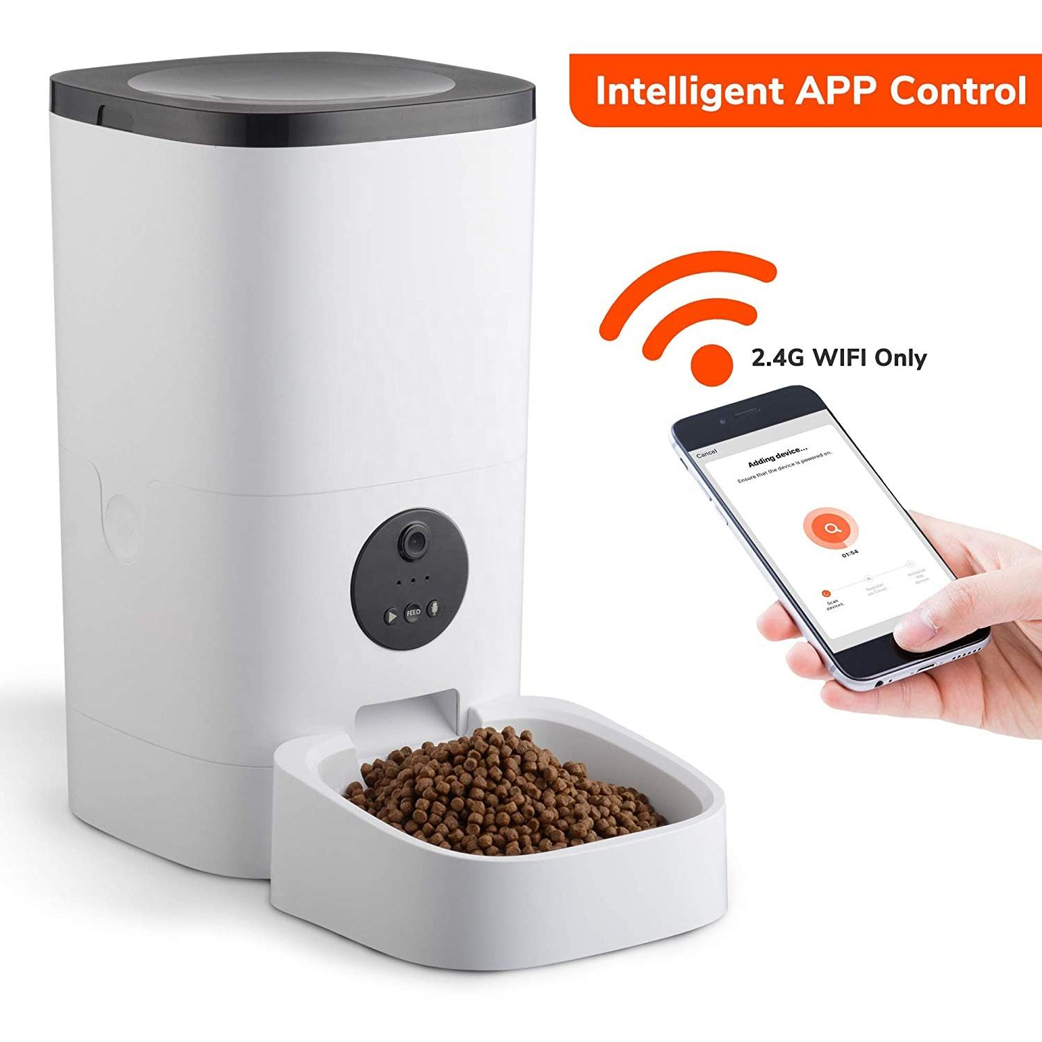 HD Camera Smart Pet Feeder Dog Cat Automation Timing Remote Wi-Fi Food Auto Feeder HD Camera Smart Pet Feeder Dog Cat Automation Timing Remote Wi-Fi Food Auto Feeder