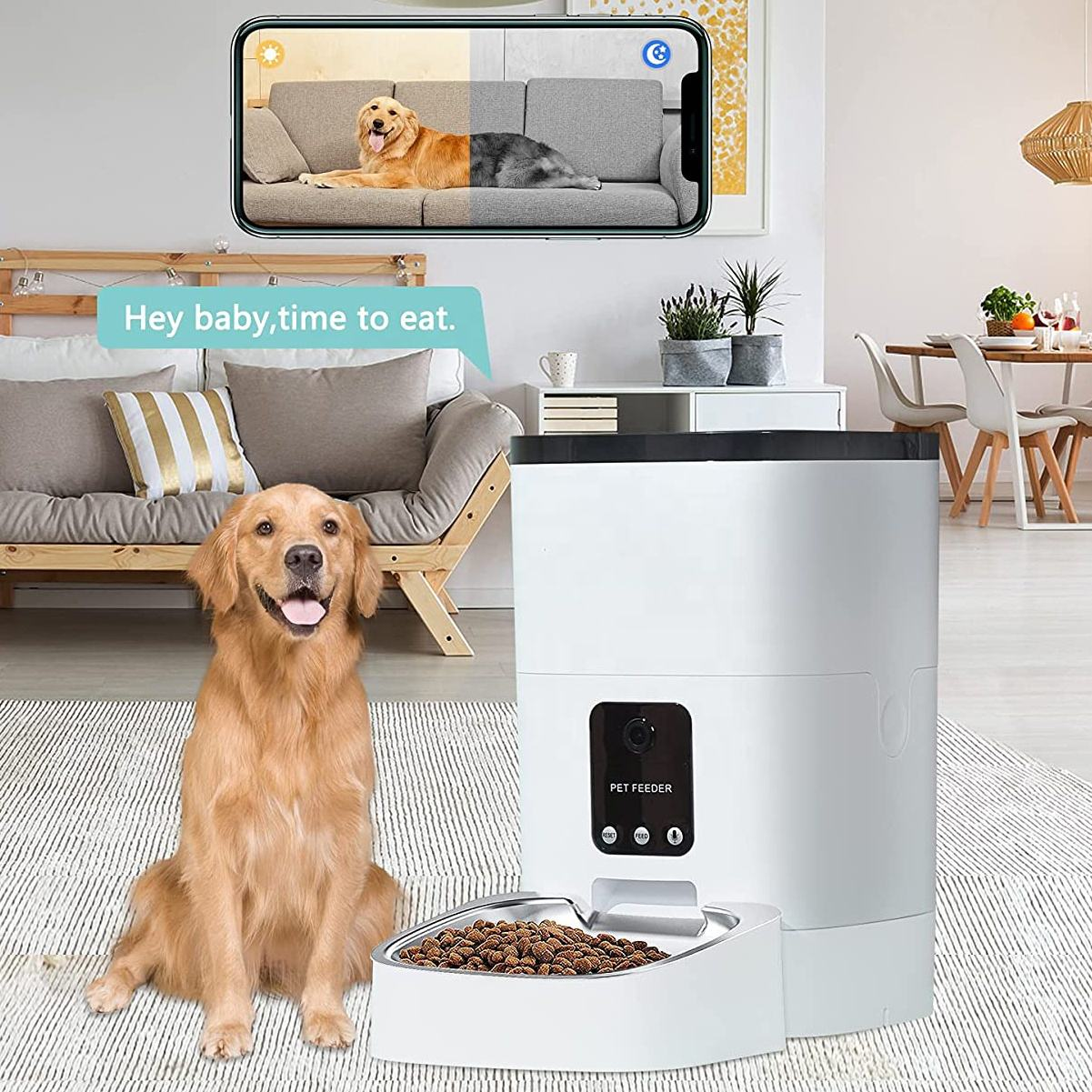 Timer HD 1080P Camera Night Vision WiFi Enabled App Pet Feeder Wifi Camera Pet Feeder Timer HD 1080P Camera Night Vision WiFi Enabled App Pet Feeder Wifi Camera Pet Feeder