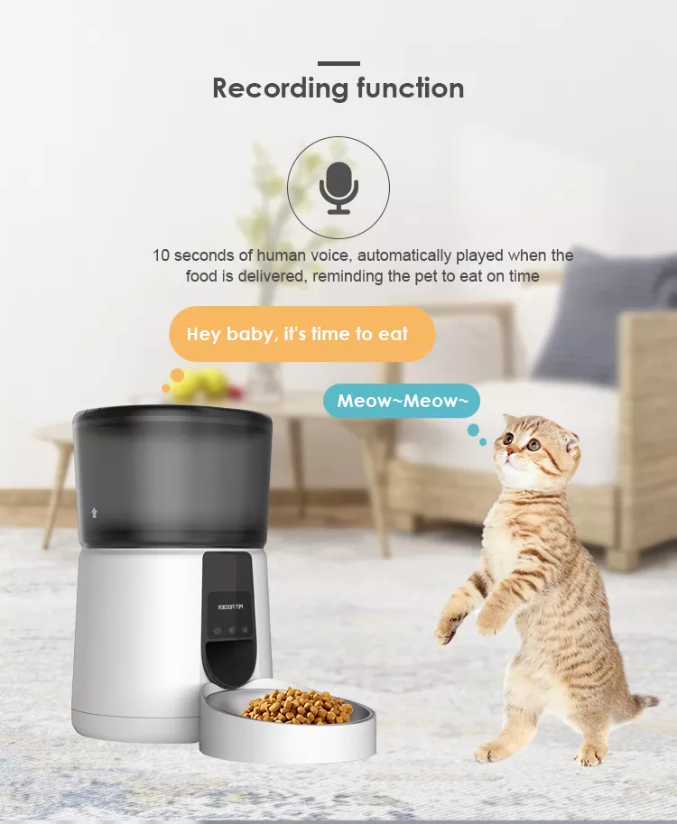 Live Real-time Video Voice Interaction Smart Pet Bowls 3.5L Mobile App Remote Feeding Pet Feeder Live Real-time Video Voice Interaction Smart Pet Bowls 3.5L Mobile App Remote Feeding Pet Feeder