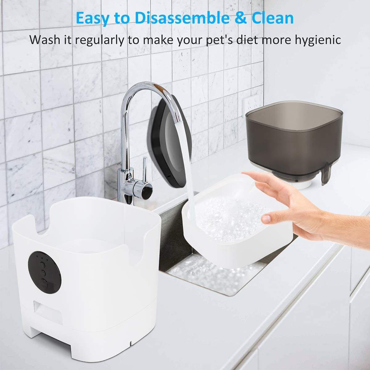 Factory Supplier 4L Pet Bowls Voice Interaction Mobile APP Connect Automatic Pet Feeder Factory Supplier 4L Pet Bowls Voice Interaction Mobile APP Connect Automatic Pet Feeder