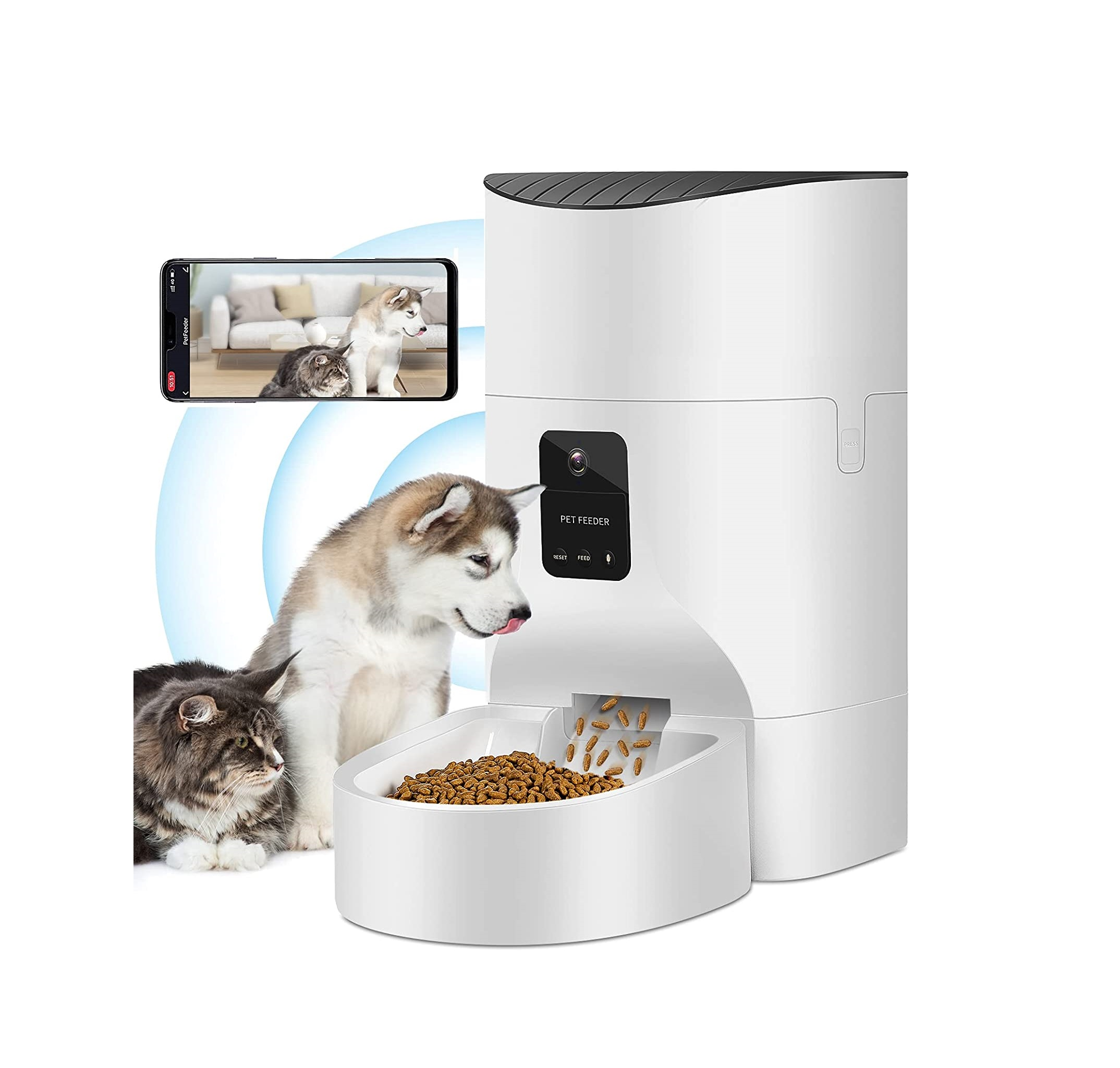 Automatic Cat Feeder 7L Wifi App Control Pet Feeder 9L Intelligent Cat Feeder For Small Aninals Automatic Cat Feeder 7L Wifi App Control Pet Feeder 9L Intelligent Cat Feeder For Small Aninals