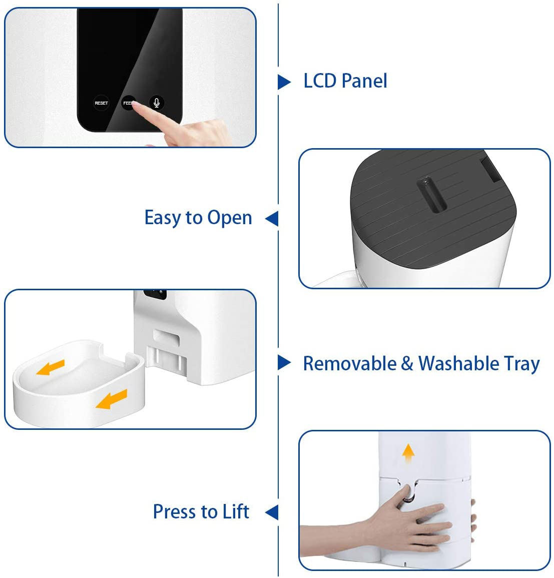 Automatic Cat Feeder 7L Wifi App Control Pet Feeder 9L Intelligent Cat Feeder For Small Aninals Automatic Cat Feeder 7L Wifi App Control Pet Feeder 9L Intelligent Cat Feeder For Small Aninals